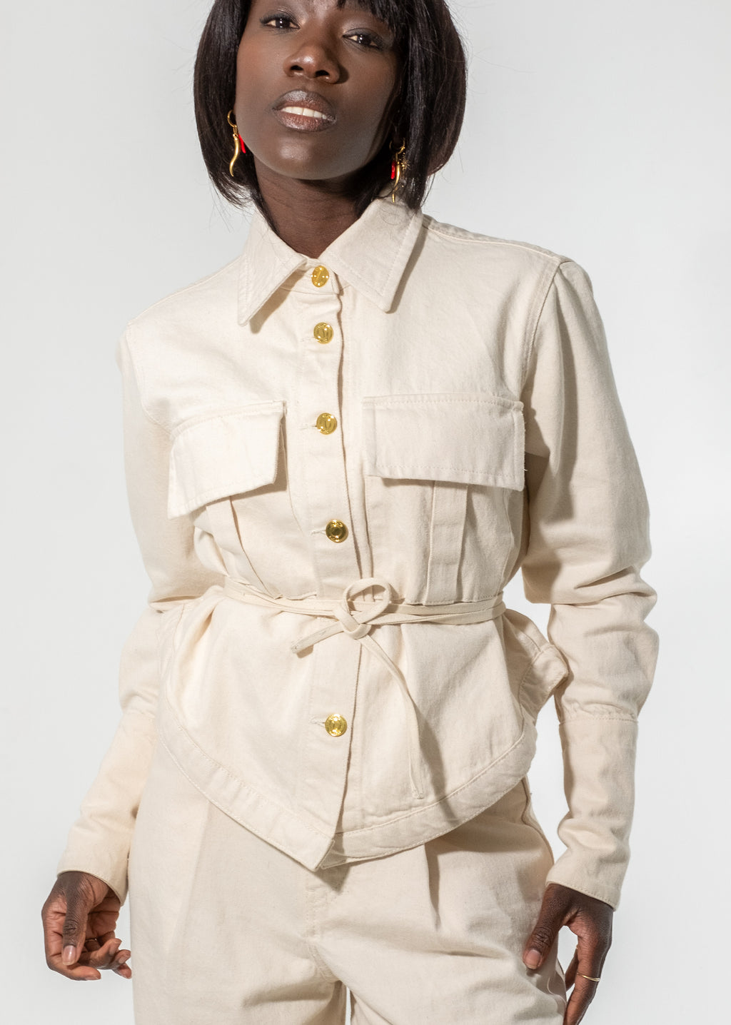Wadou Shacket - Ecru - CEHTR Ltd