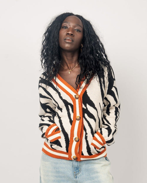 SANDRA CARDIGAN - Zebra - CEHTR Ltd