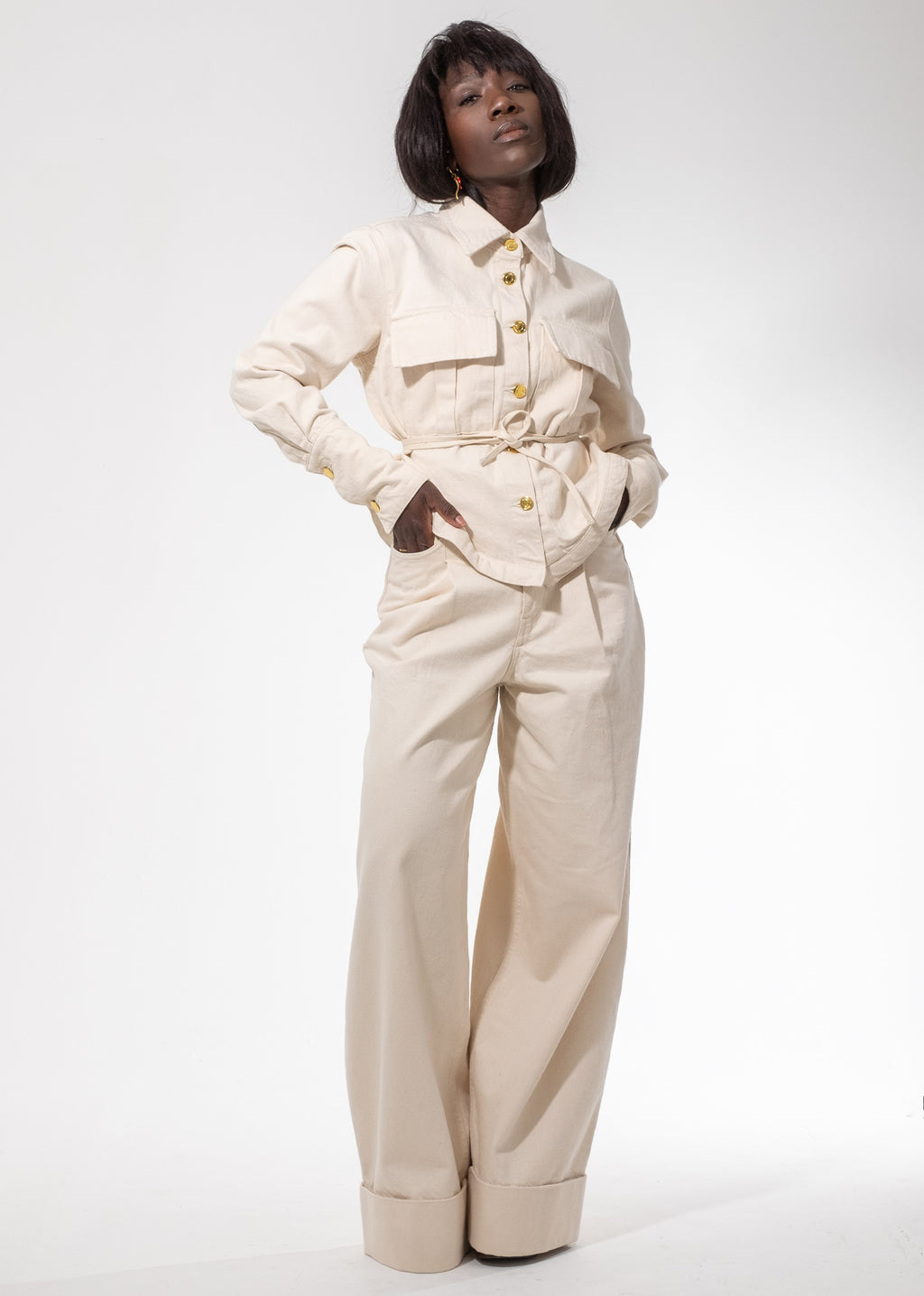 Wadou Jeans - Ecru - CEHTR Ltd