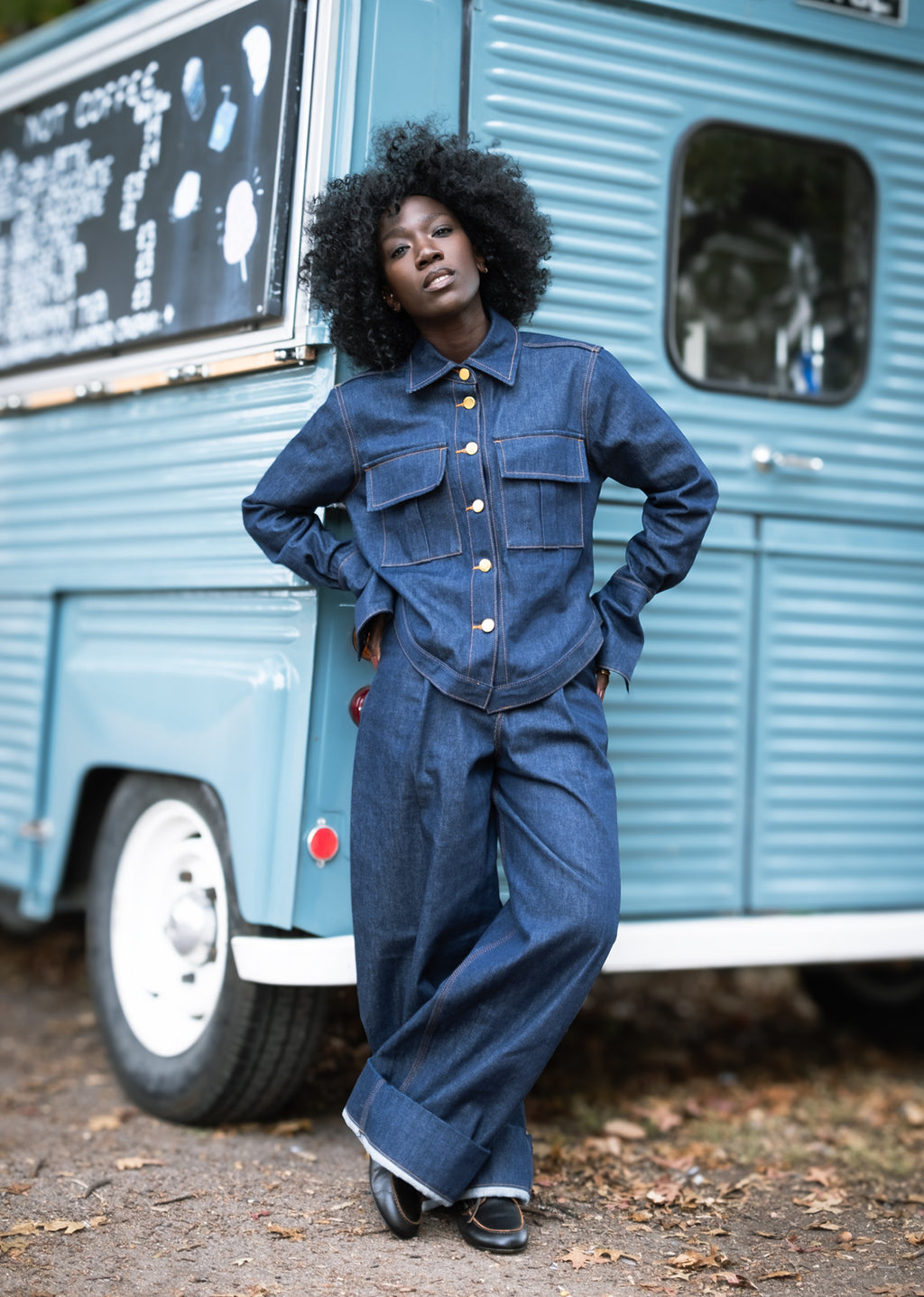 Wadou Shacket – Dark Denim