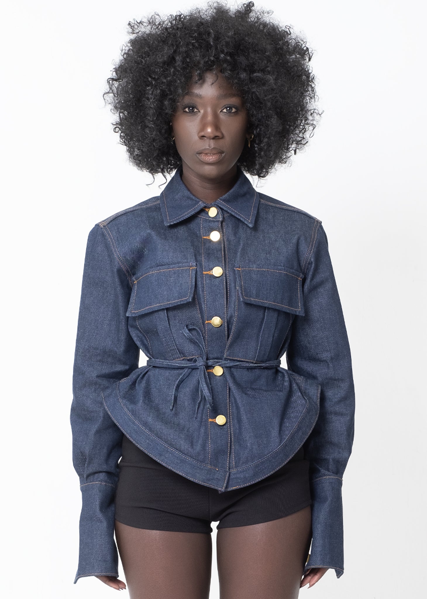 Wadou Shacket – Dark Denim
