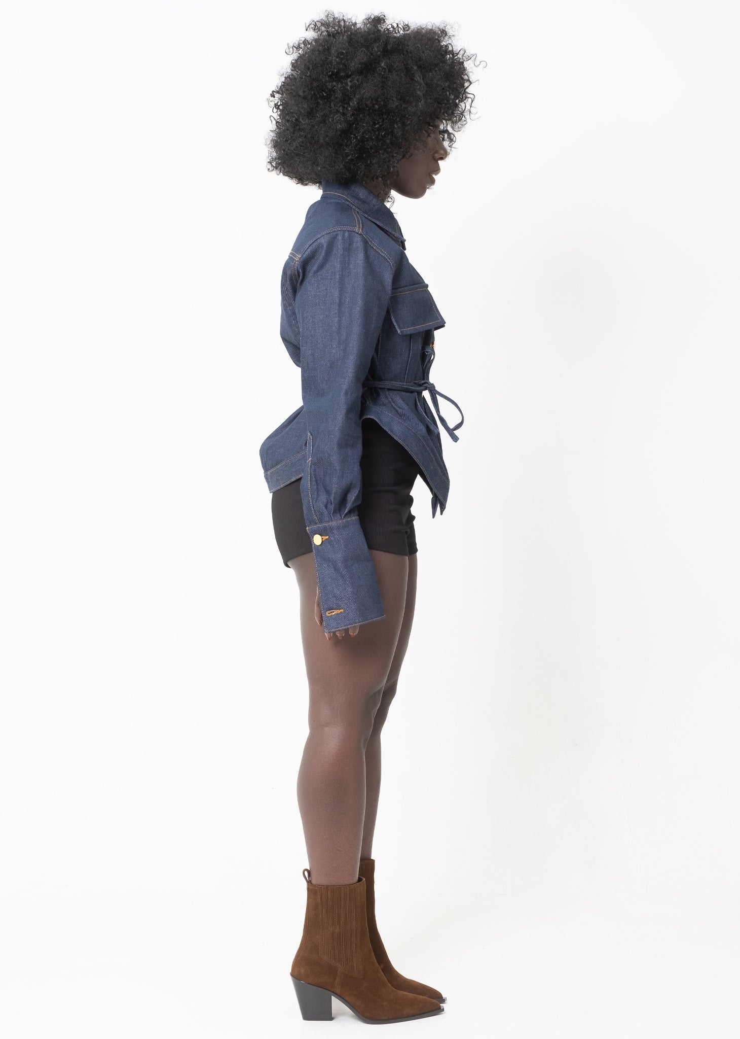 Wadou Shacket – Dark Denim