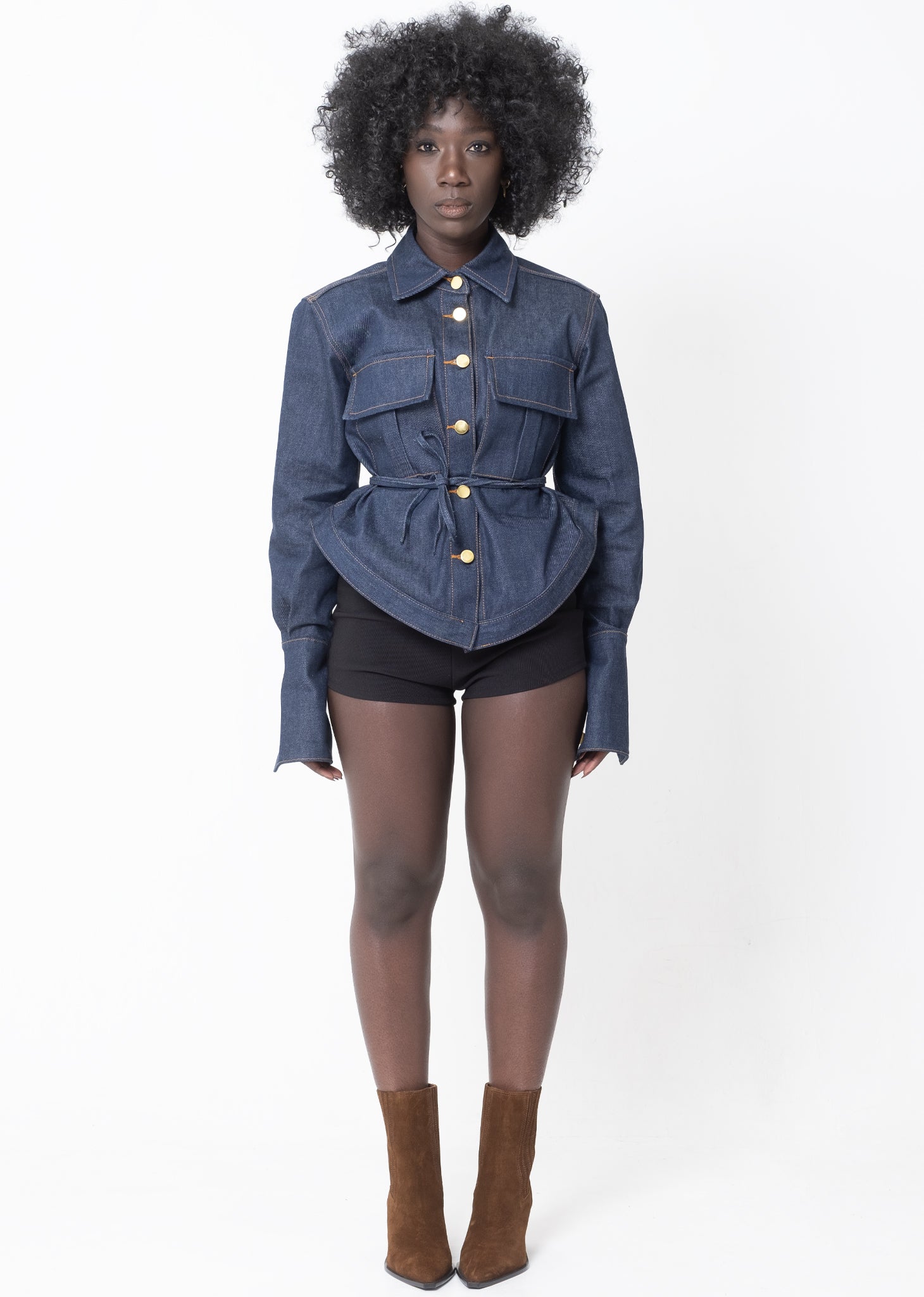 Wadou Shacket – Dark Denim