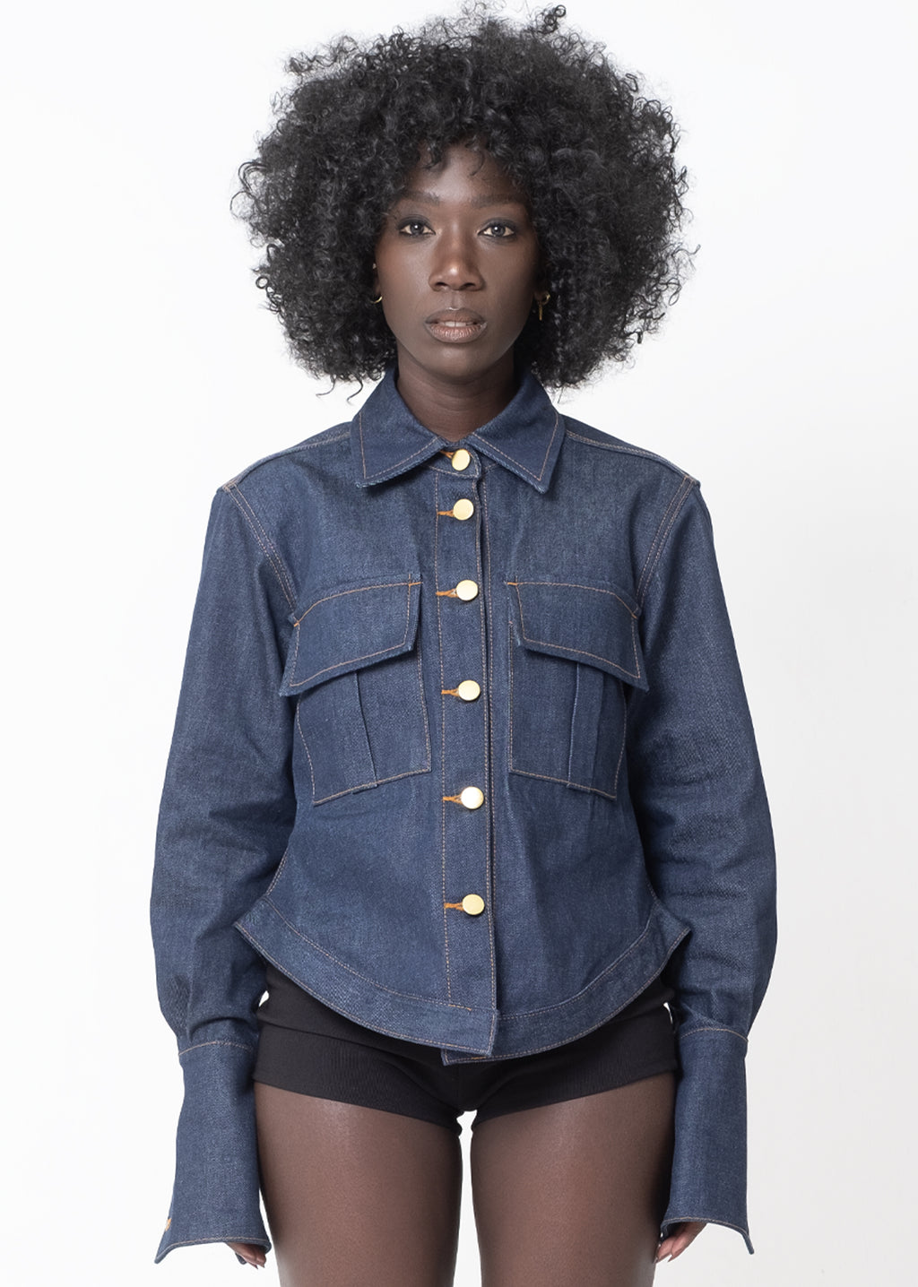Wadou Shacket – Dark Denim