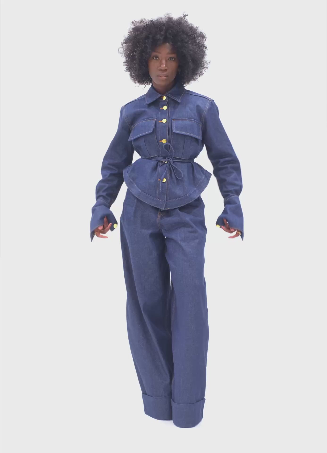 Wadou Shacket – Dark Denim